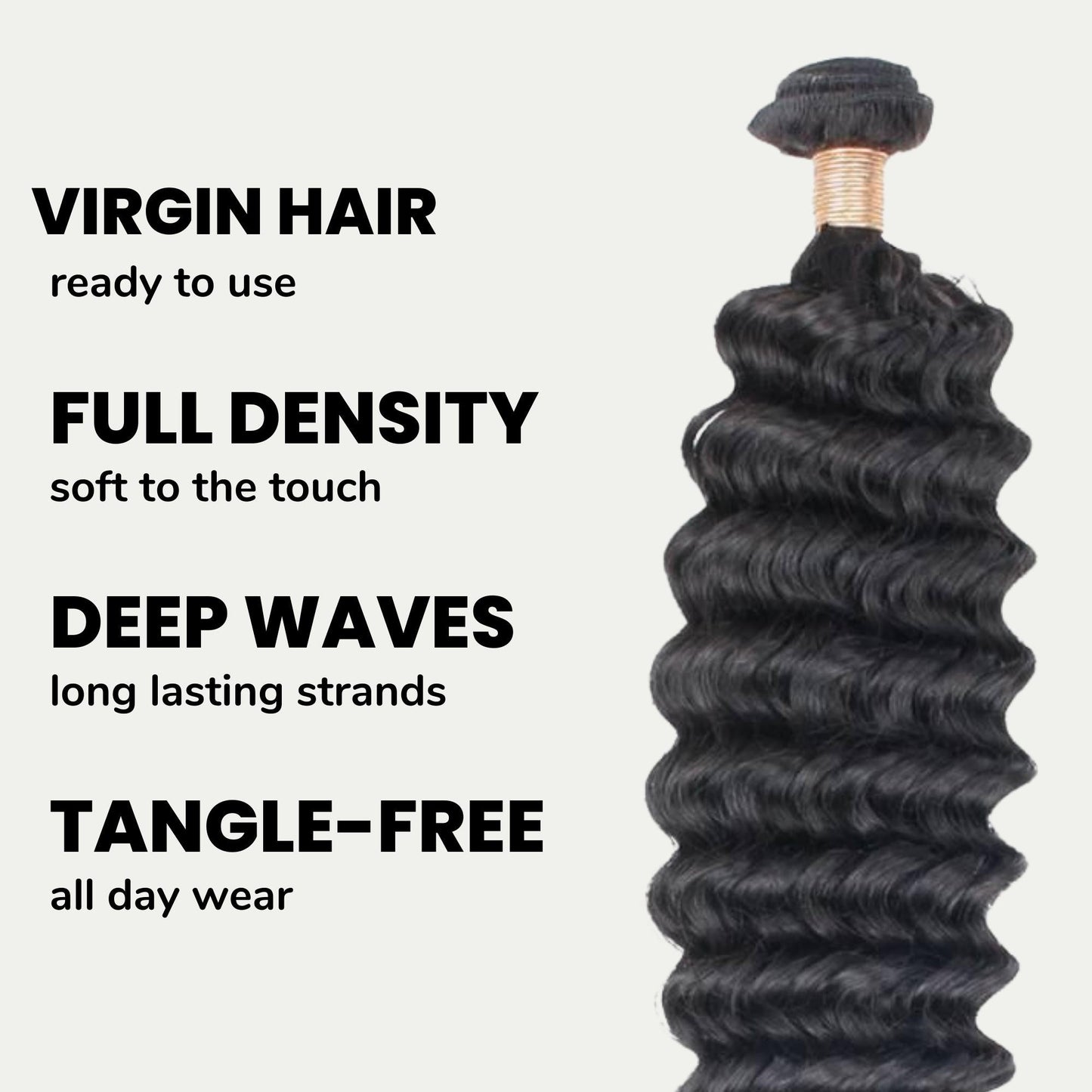Deep Wave 100% Human Hair Bundles