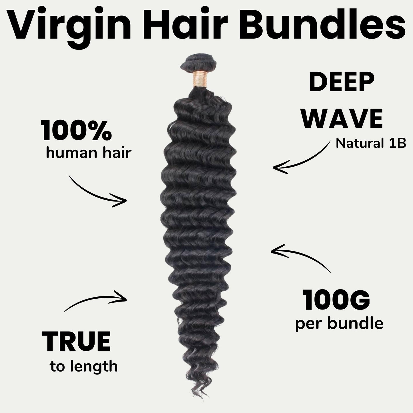 Deep Wave 100% Human Hair Bundles