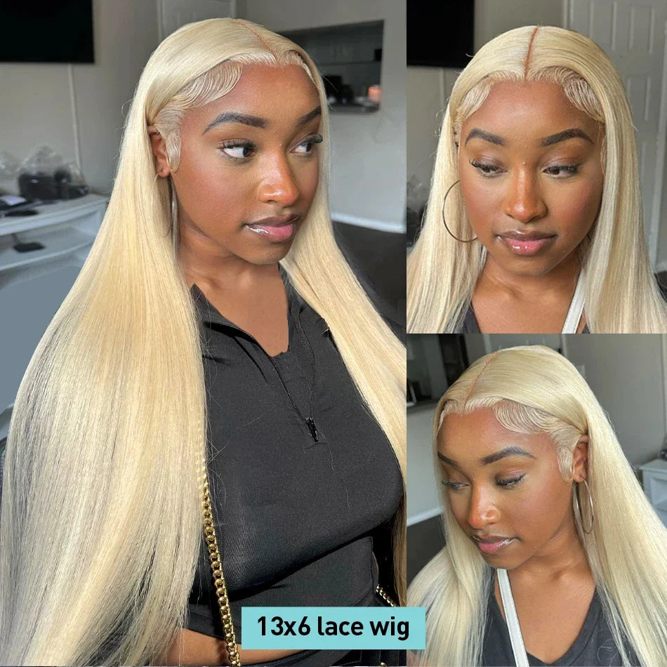613 Blonde HD Lace Frontal Wig 13x4/13x6 Straight Human Hair Wigs Brazilian Remy