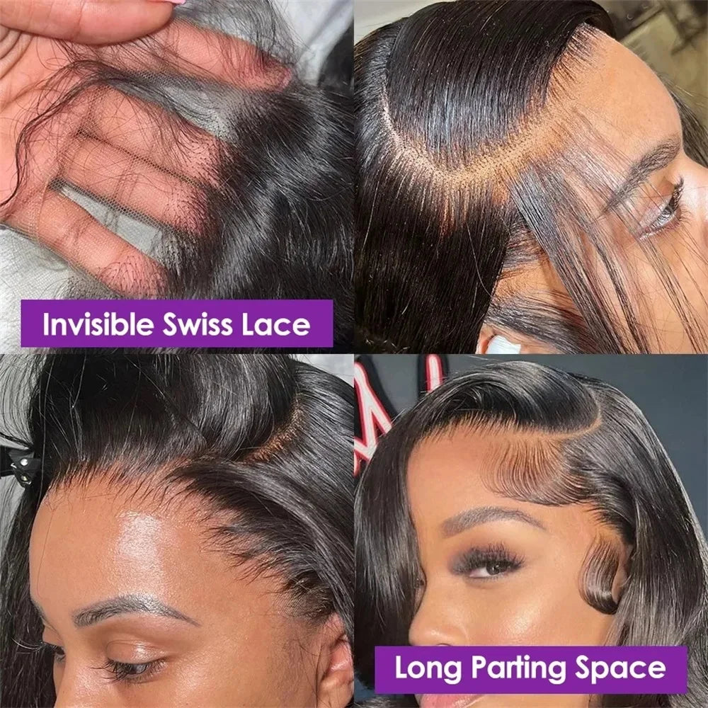 Brazilian Body Wave 13x6 / 360 HD Transparent Lace Front Wig | Pre-Plucked 13x4 Lace Frontal Human Hair Wig for Women