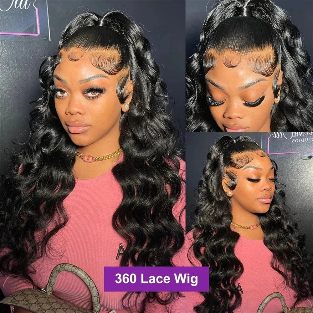 Brazilian Body Wave 13x6 / 360 HD Transparent Lace Front Wig | Pre-Plucked 13x4 Lace Frontal Human Hair Wig for Women