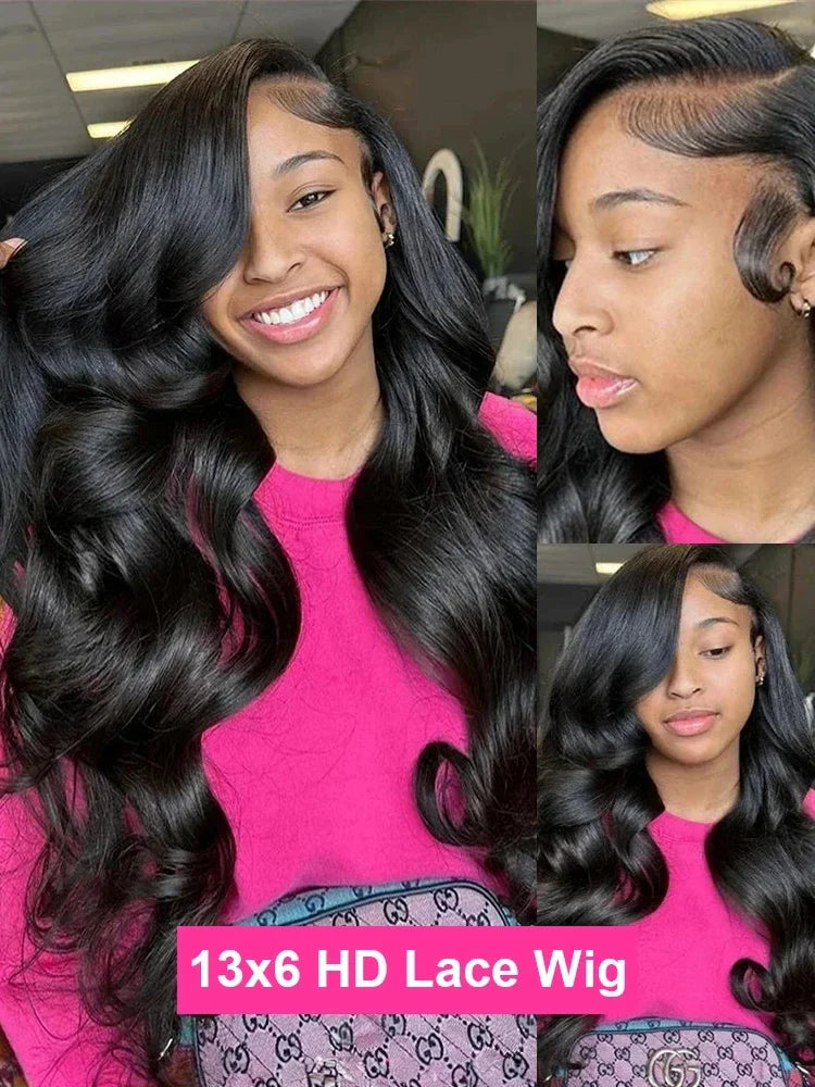 Brazilian Body Wave 13x6 / 360 HD Transparent Lace Front Wig | Pre-Plucked 13x4 Lace Frontal Human Hair Wig for Women