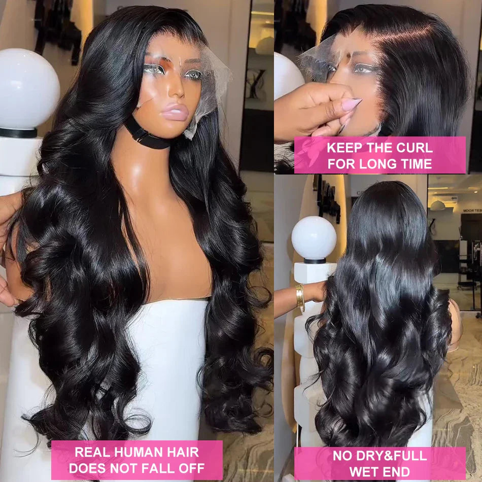 Brazilian Body Wave 13x6 / 360 HD Transparent Lace Front Wig | Pre-Plucked 13x4 Lace Frontal Human Hair Wig for Women
