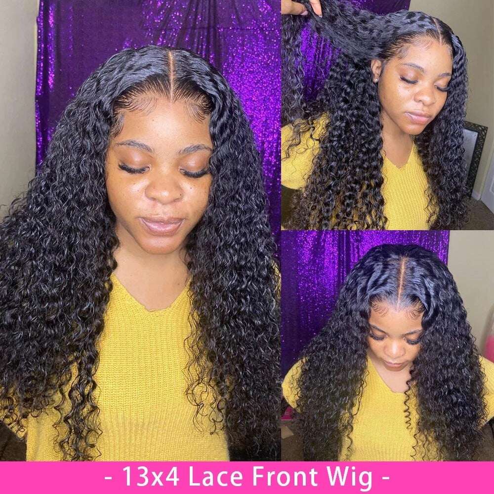 Curly Human Hair Lace Wig – 4x4 / 13x4 / 13x6 | 8–30 Inch
